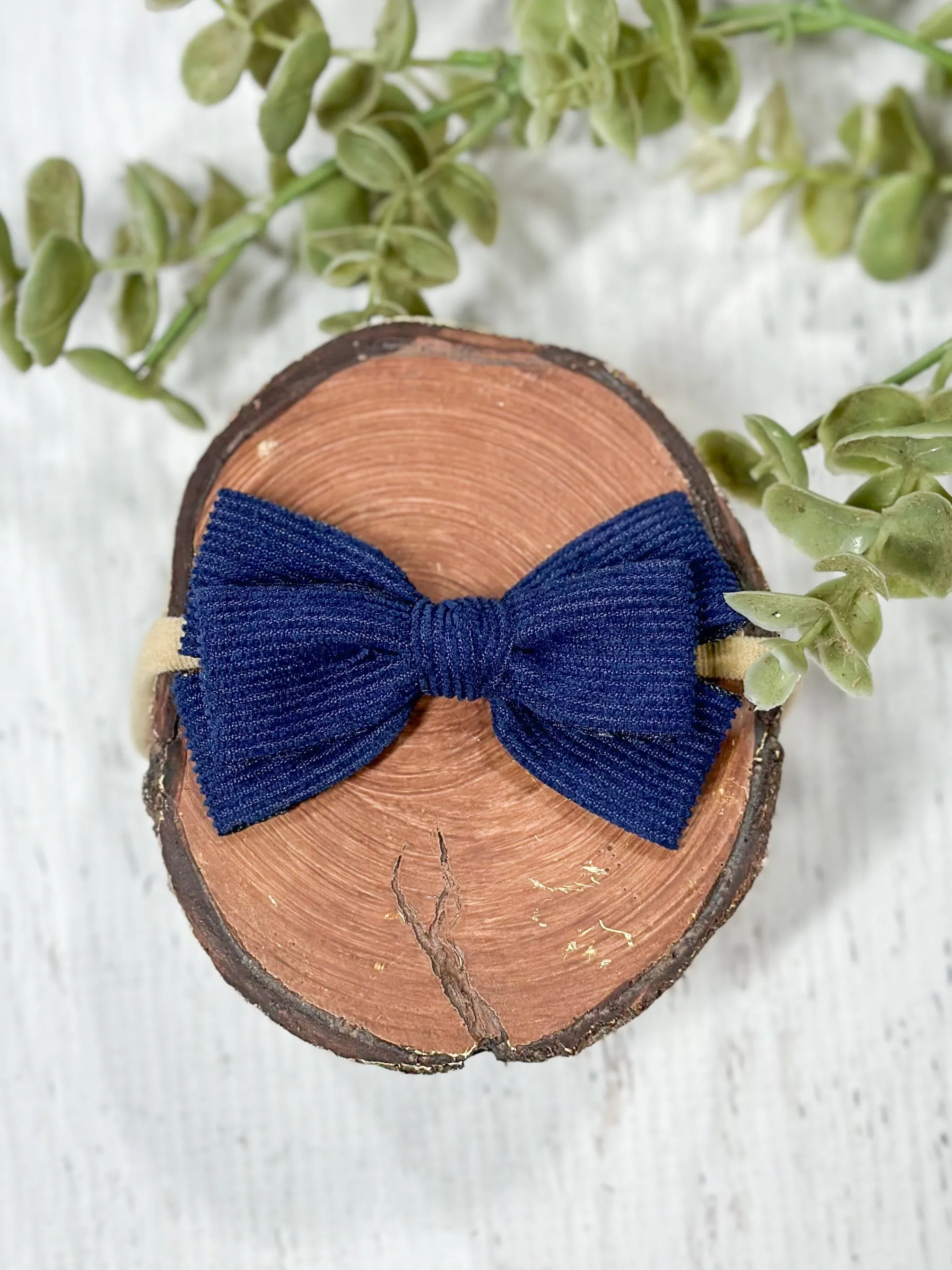 Corduroy Bow Headband