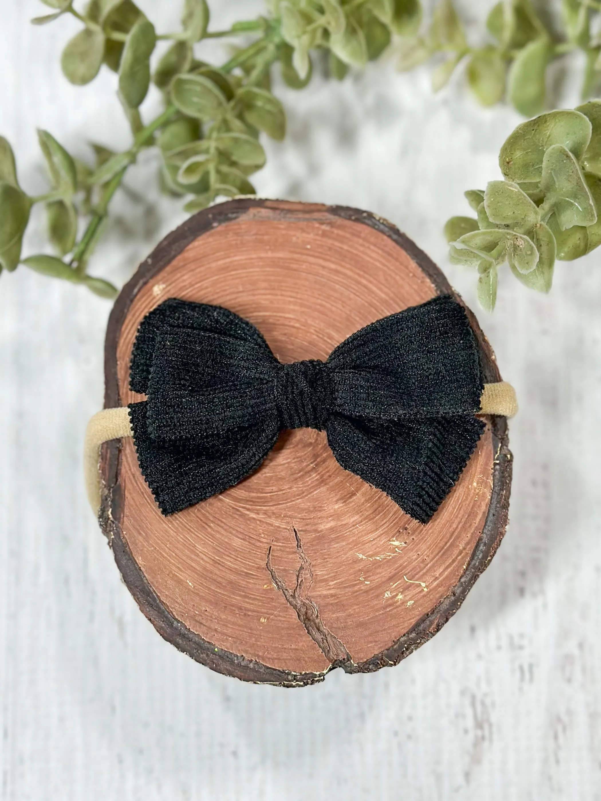 Corduroy Bow Headband
