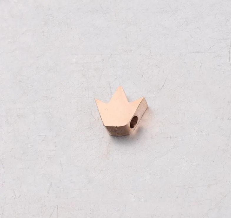 Crown Beads - Crown Charm - Princess Crown Charm - Queen Crown Charm - Head Crown Charm Pendants - Gold Silver Rose Gold Jewelry Making