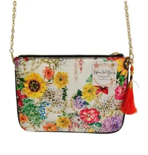 Embellished Clutch - Magic Forest (cream) by Kaftans that Bling