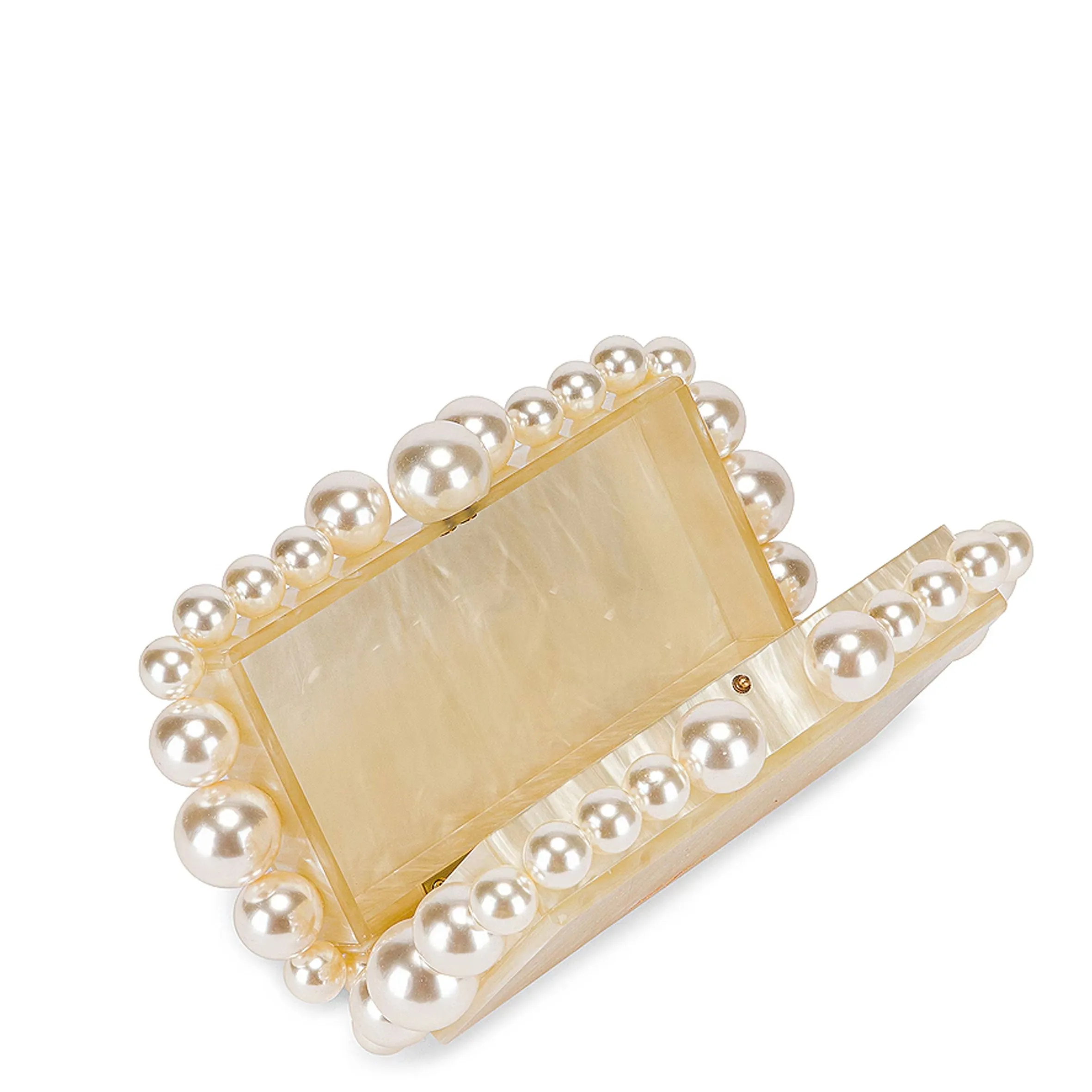 EOS Acrylic Clutch, Ivory