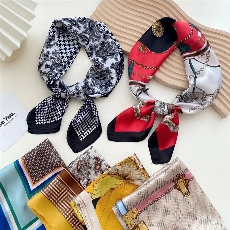 Fashion Small Square Scarves Professional Fashion Thin Scarf