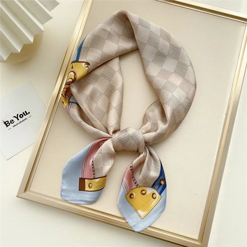 Fashion Small Square Scarves Professional Fashion Thin Scarf