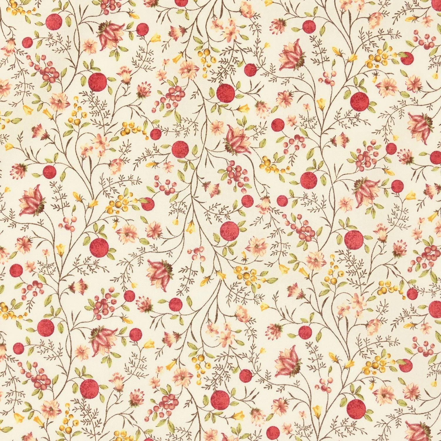 Flownny Berry Bloom Cotton Lawn - KOKKA Original Design