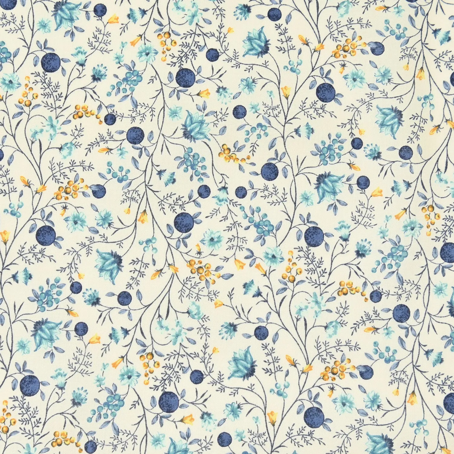 Flownny Berry Bloom Cotton Lawn - KOKKA Original Design