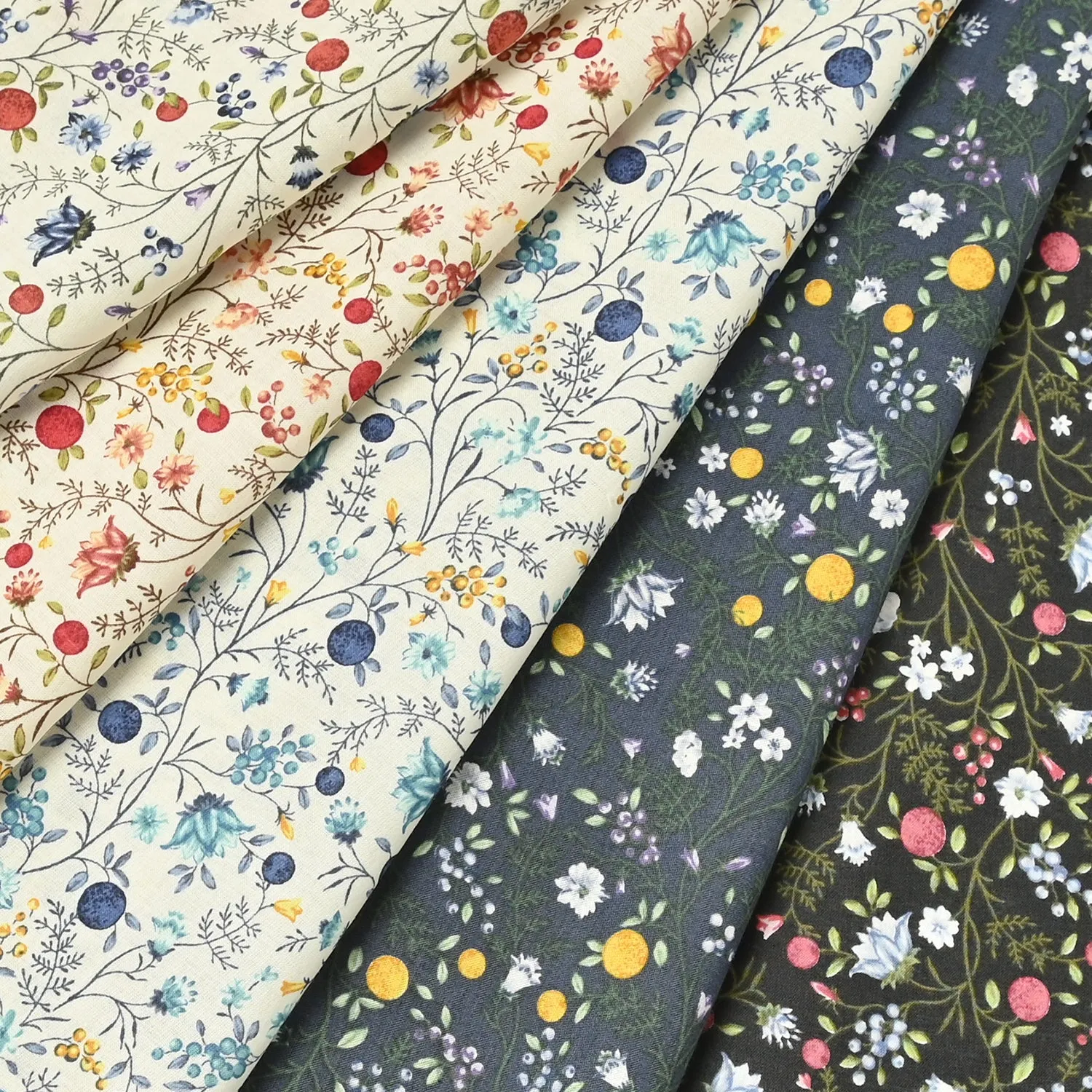 Flownny Berry Bloom Cotton Lawn - KOKKA Original Design