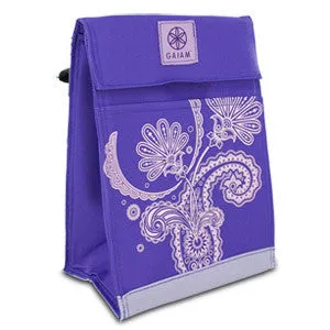 Gaiam Lunch Sack - Purple Paisley