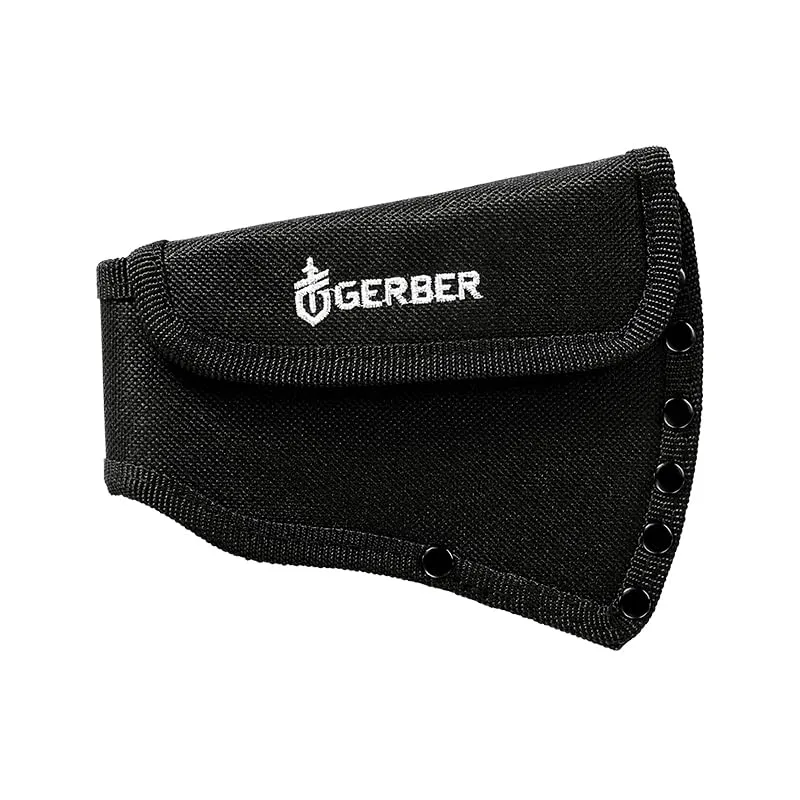 Gerber Gear Pack Hatchet - 3.5" Steel Blade Axe with Full Tang - Survival, Bushcraft and Camping Gear - with Mountable Nylon Sheath - Brown