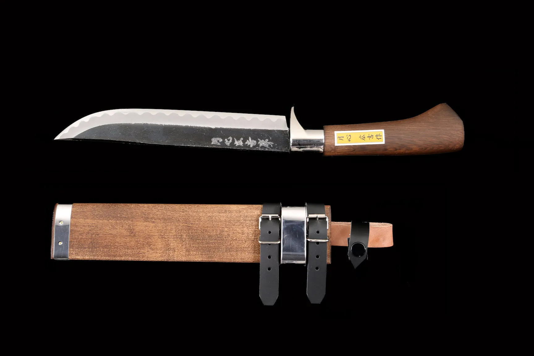Gesshin Outdoor 210mm Blue #2 Kurouchi Ken-Nata
