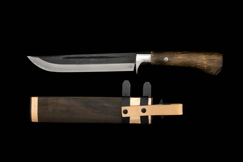 Gesshin Outdoor 210mm Blue #2 Kurouchi Ken-Nata