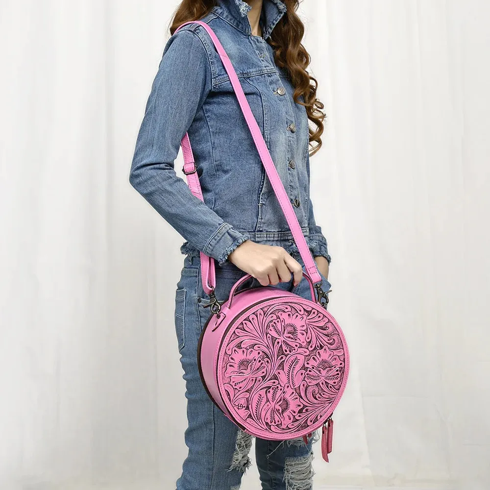 Glad Valley Hand Tooled Leather Canteen Purse