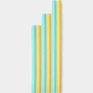 Go sili Multi-Length Silicone Straws 6pk