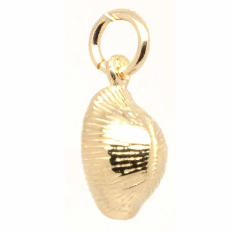 Gold Cowrie Shell Charm