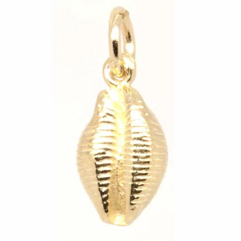 Gold Cowrie Shell Charm