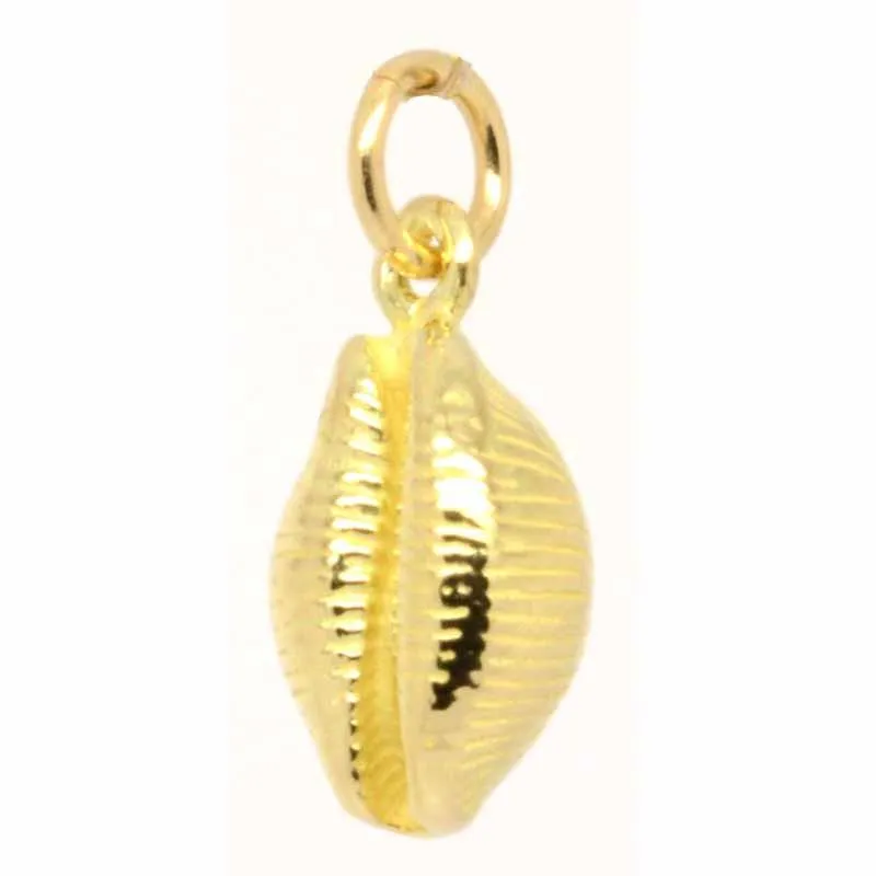 Gold Cowrie Shell Charm