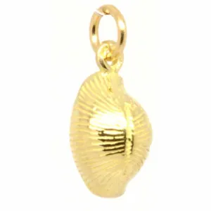 Gold Cowrie Shell Charm