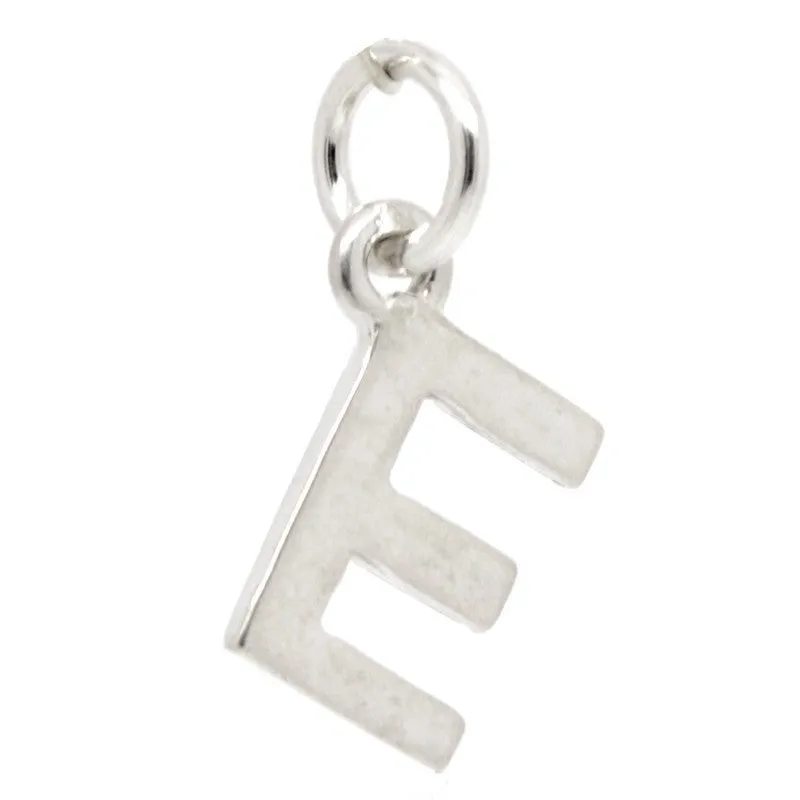 Gold Initial letter E Charm