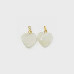 Gold Shell Heart Charm