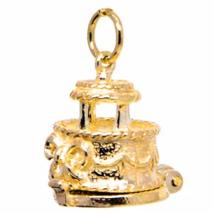 Gold Wedding Cake Charm