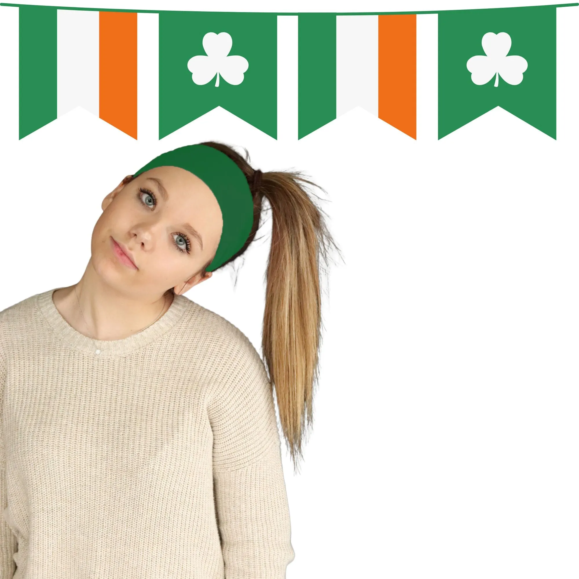 Green Wide Headband