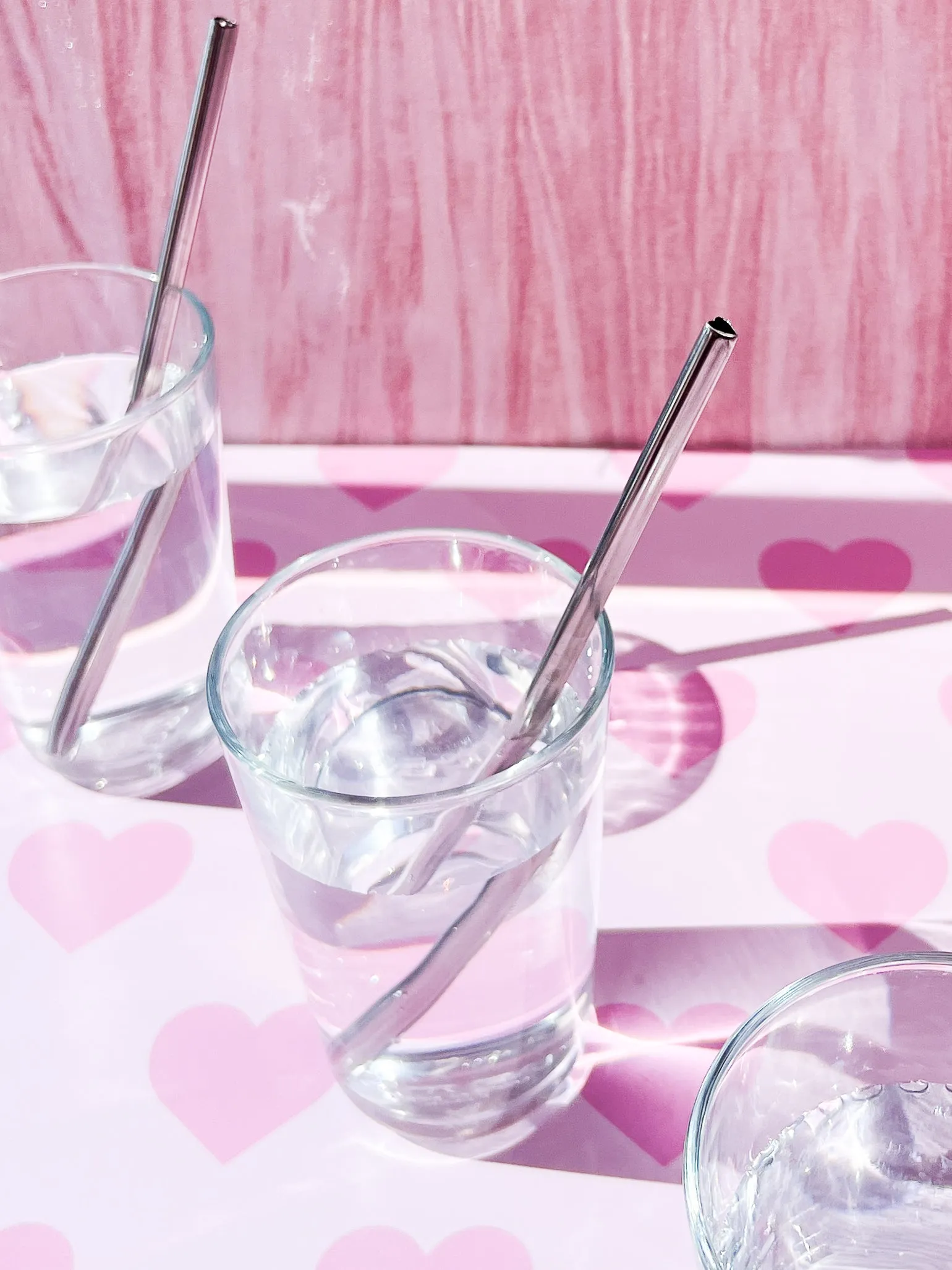 Heart Shaped Straw - Silver