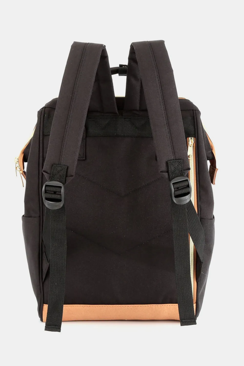Himawari Contrast Waterproof Canvas Backpack Bag with Side Pockets ⚫️⚪️
