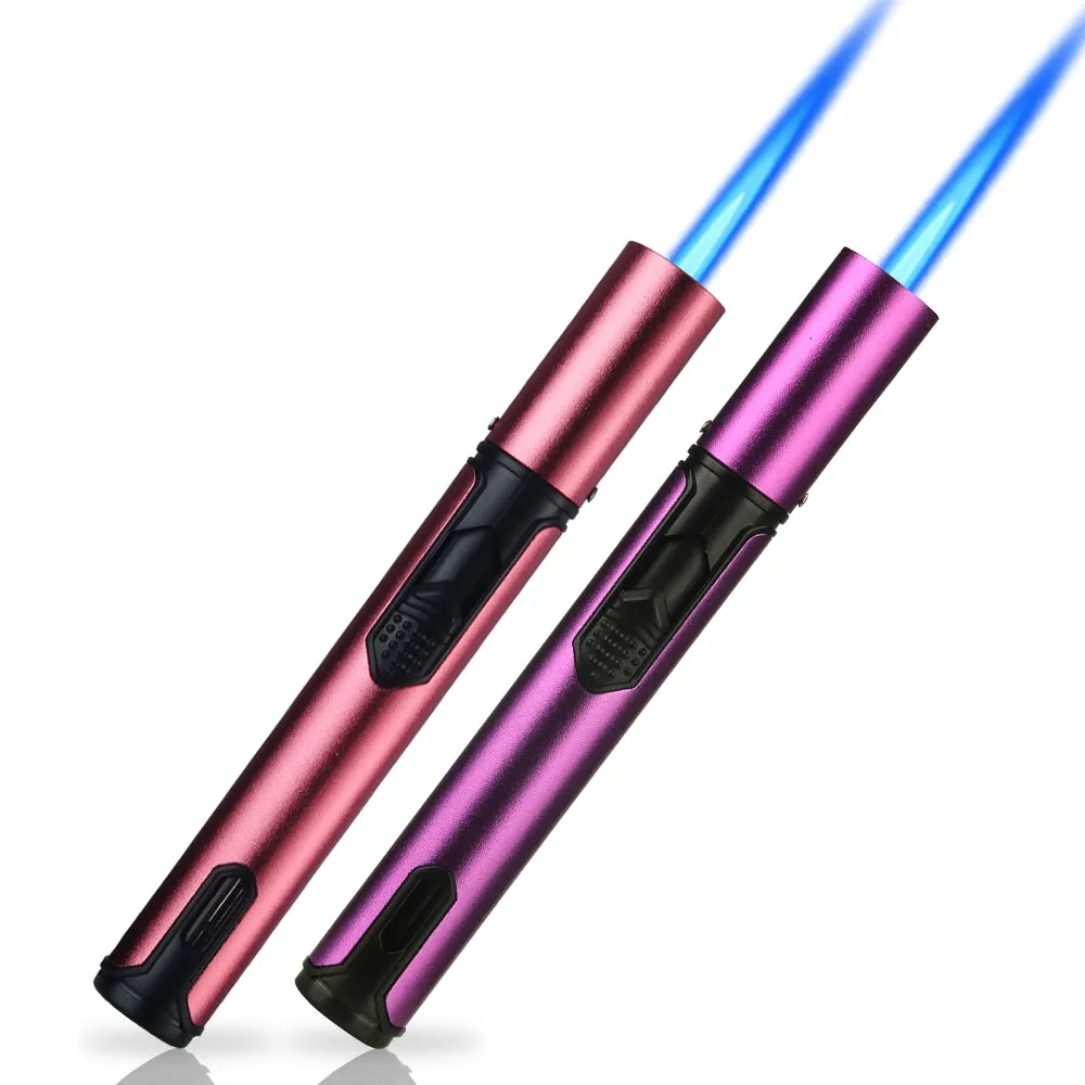 HONEST Torch Lighters, Butane Lighters Refillable Single Jet Flame for Candle Grill BBQ Camping 2 Pack