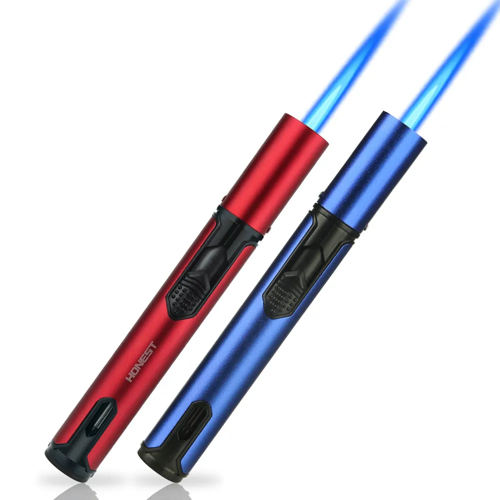 HONEST Torch Lighters, Butane Lighters Refillable Single Jet Flame for Candle Grill BBQ Camping 2 Pack