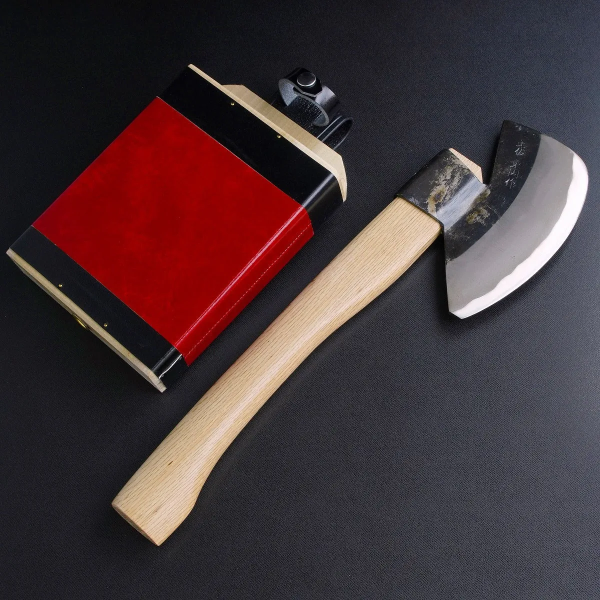 HONMAMON "AZUMASYUSAKU" Branch Lopping Ax, Edge of Blade: "Aogami Steel"! Blade Length 130mm (abt 5.1")