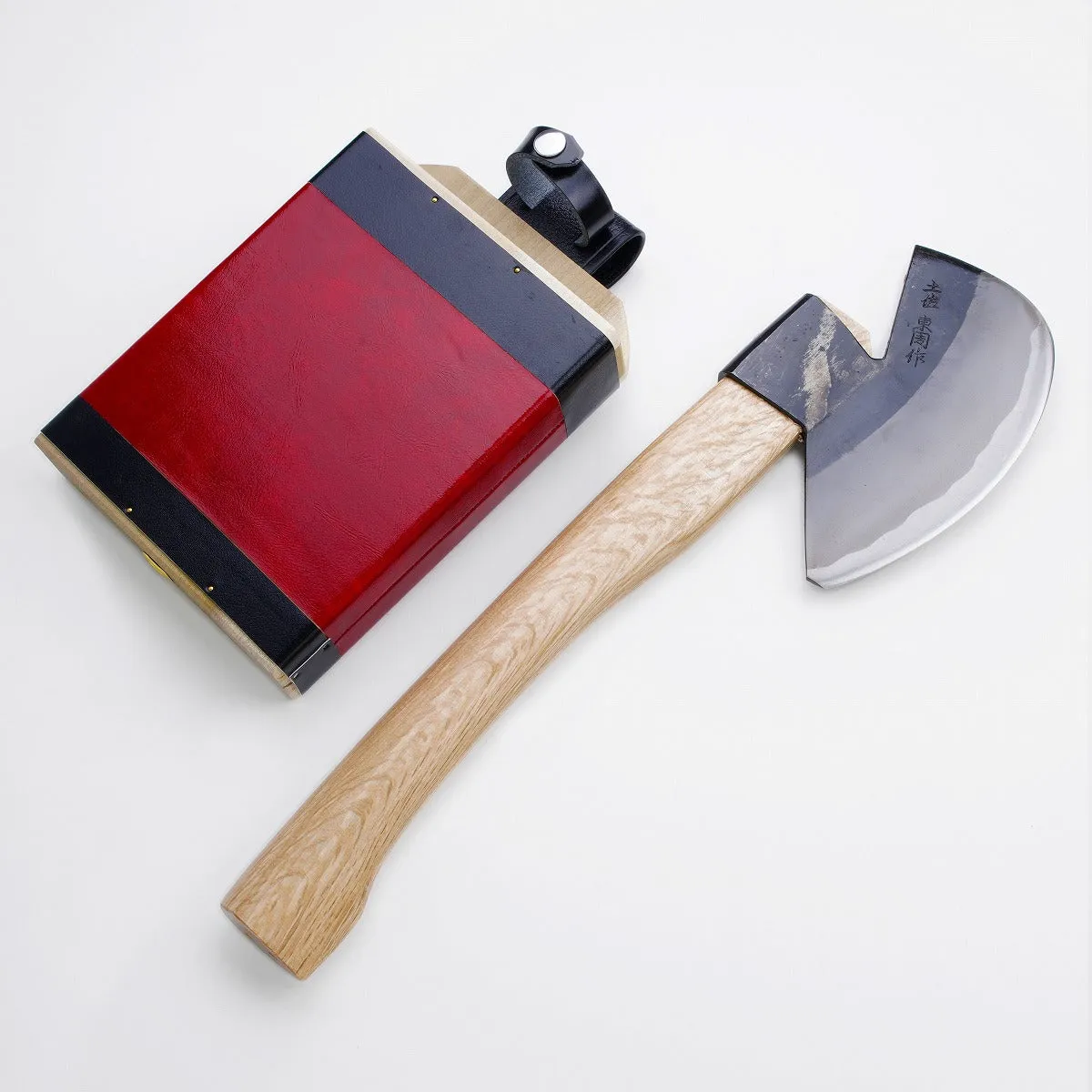 HONMAMON "AZUMASYUSAKU" Branch Lopping Ax, Edge of Blade: "Aogami Steel"! Blade Length 130mm (abt 5.1")