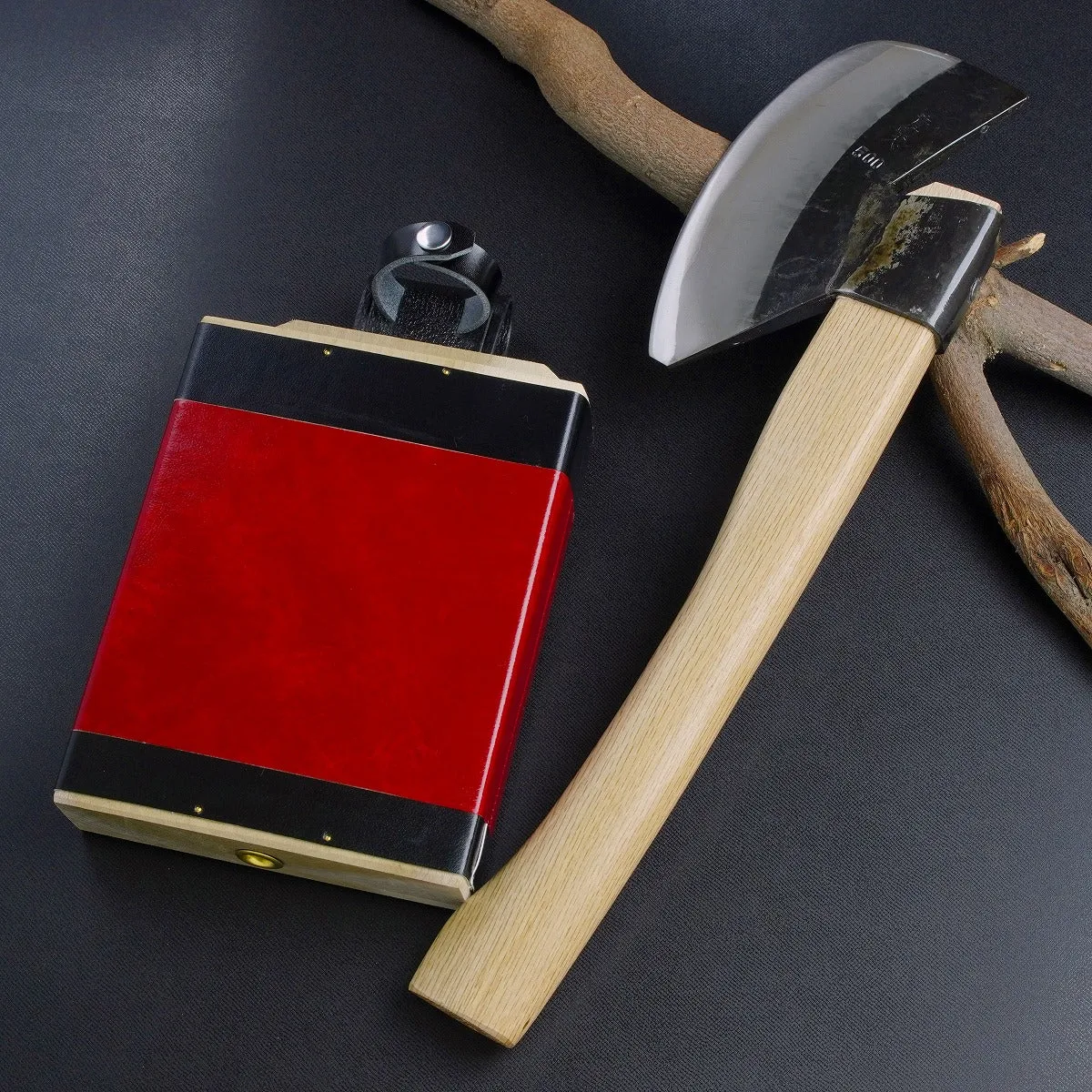HONMAMON "AZUMASYUSAKU" Branch Lopping Ax, Edge of Blade: "Aogami Steel"! Blade Length 130mm (abt 5.1")