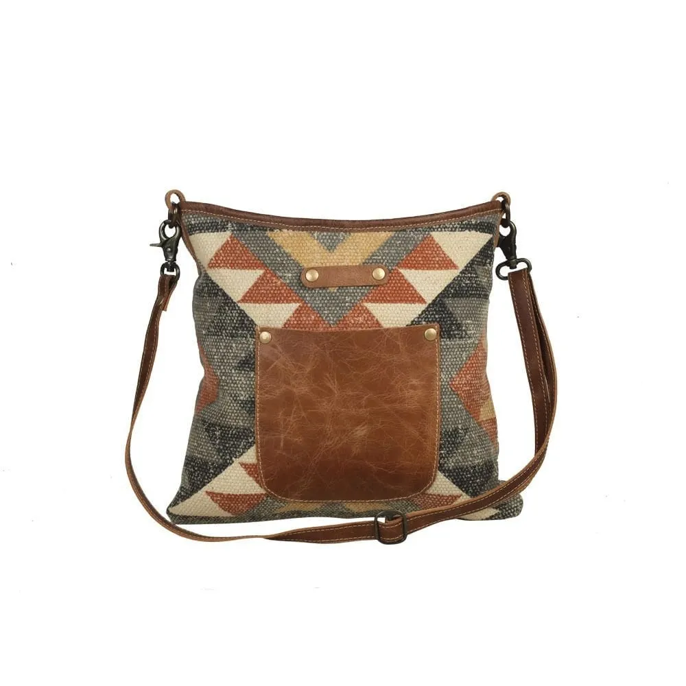 Horseshoe Rapids Leather Shoulder Purse
