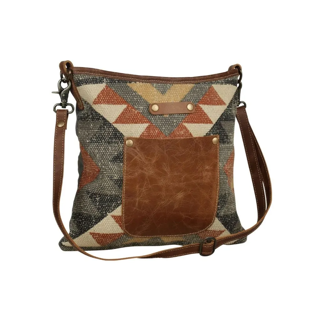 Horseshoe Rapids Leather Shoulder Purse