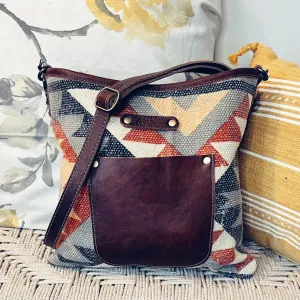 Horseshoe Rapids Leather Shoulder Purse
