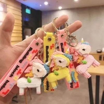 I Made a Unicorn Keychain - Building Block Style - Heavy 3D keychain