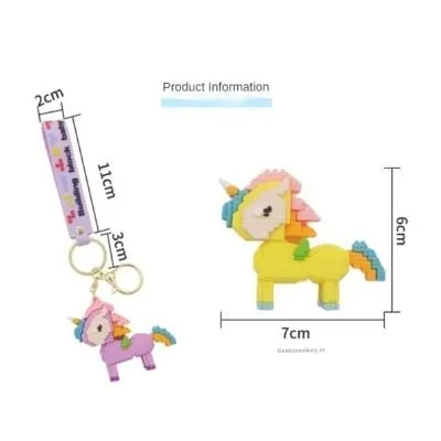 I Made a Unicorn Keychain - Building Block Style - Heavy 3D keychain