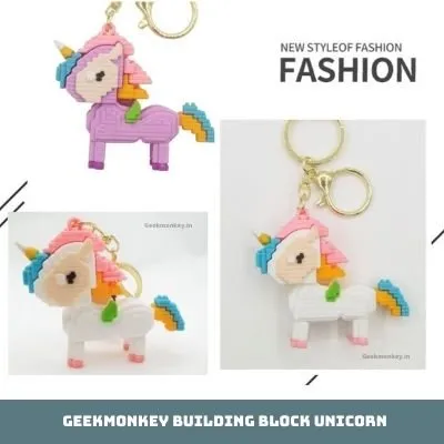 I Made a Unicorn Keychain - Building Block Style - Heavy 3D keychain