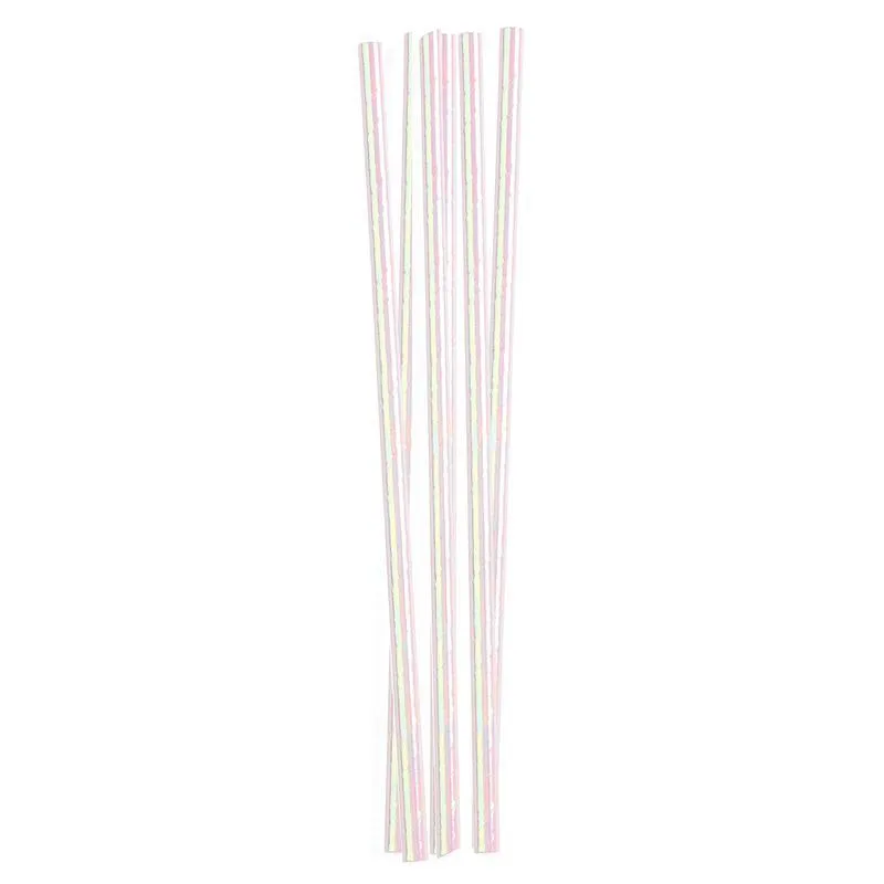 Iridescent Paper Straws