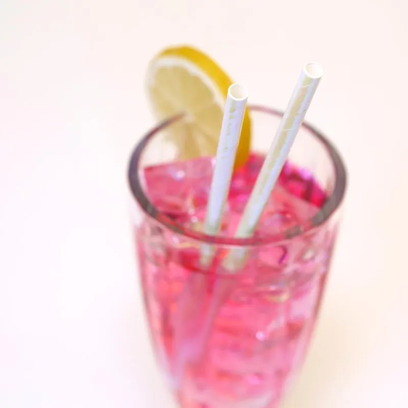 Iridescent Paper Straws