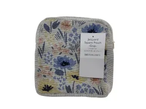 Jacquard Square Pouch Grey