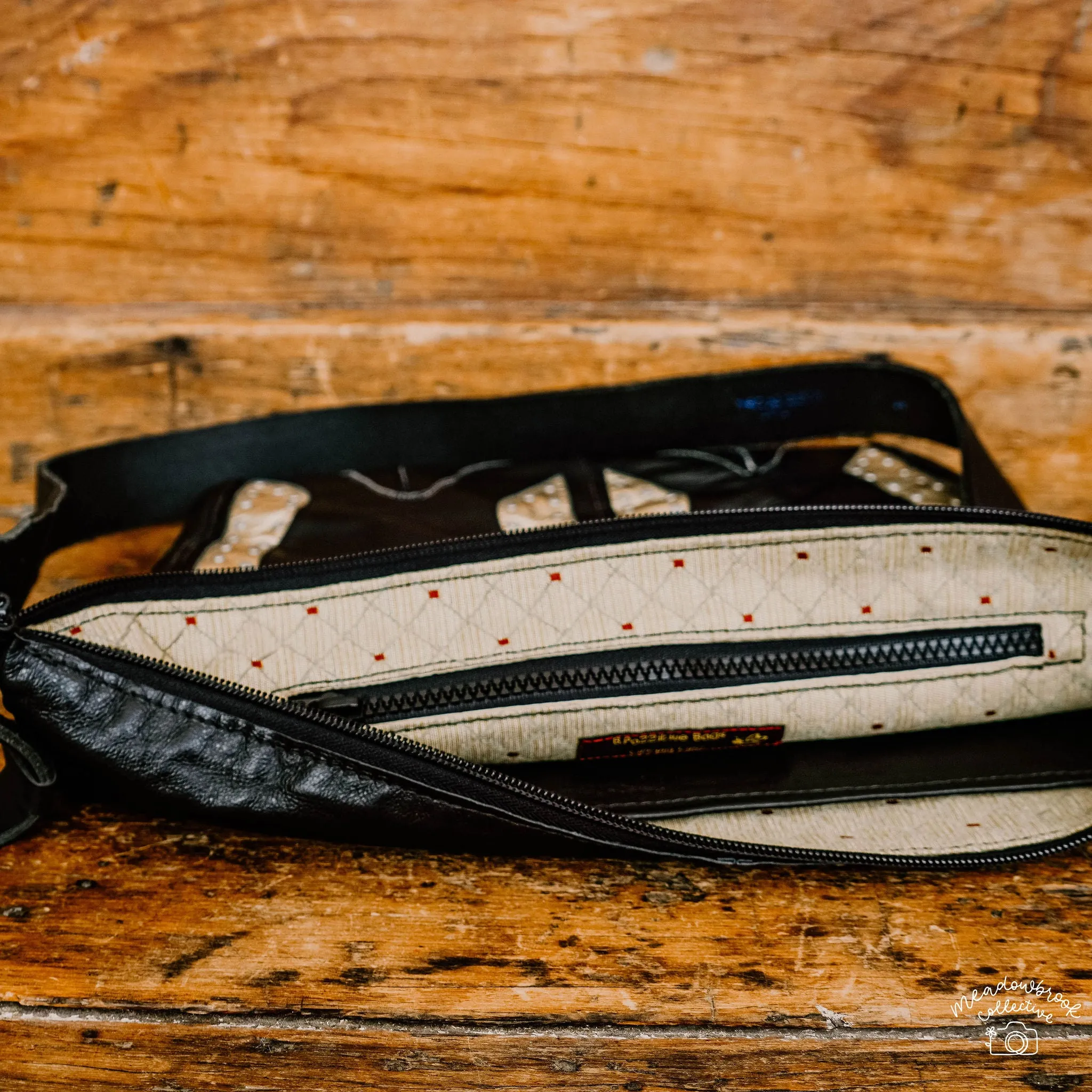 Karol Crossbody Black Leather Bag