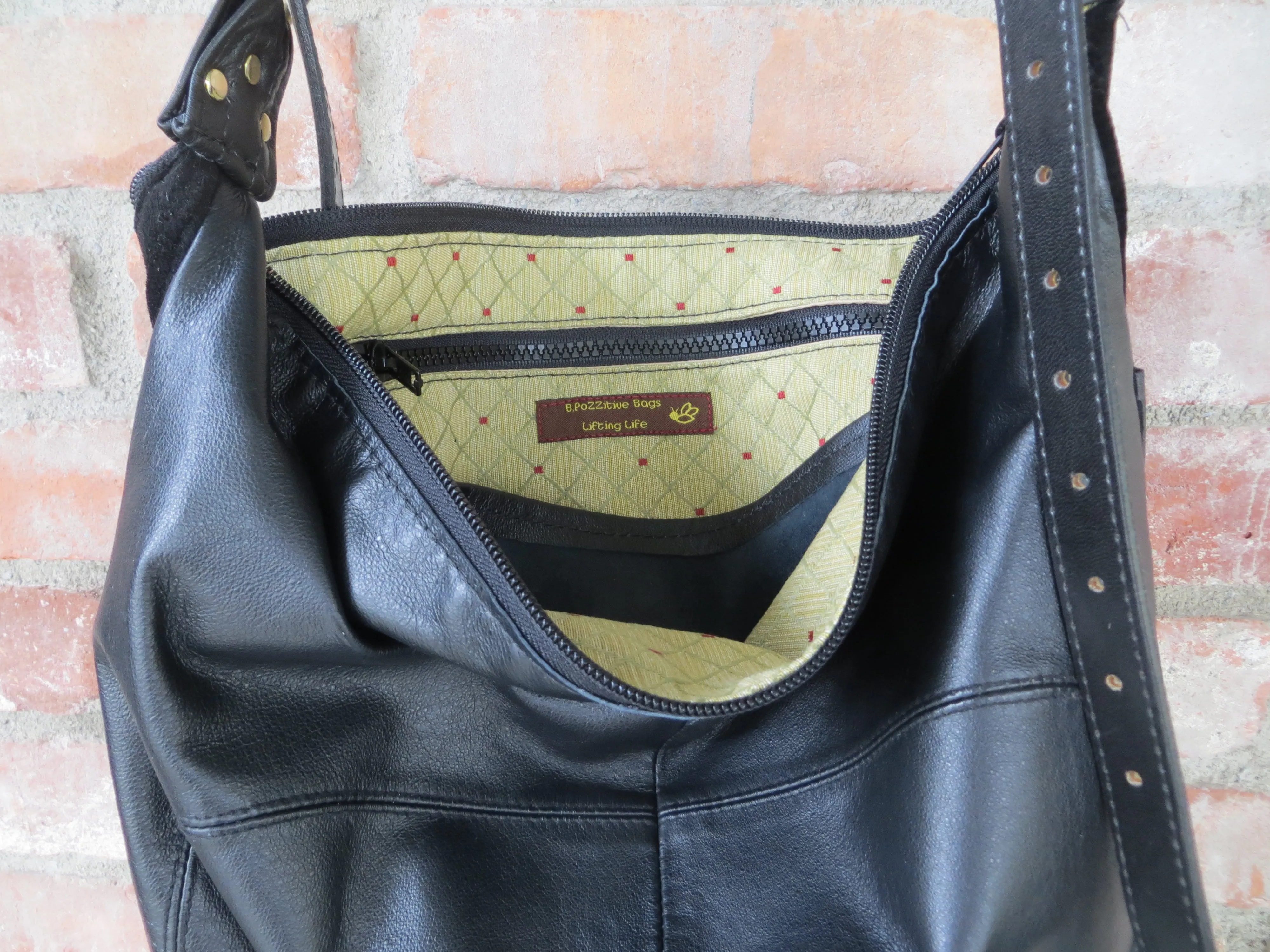 Karol Crossbody Black Leather Bag