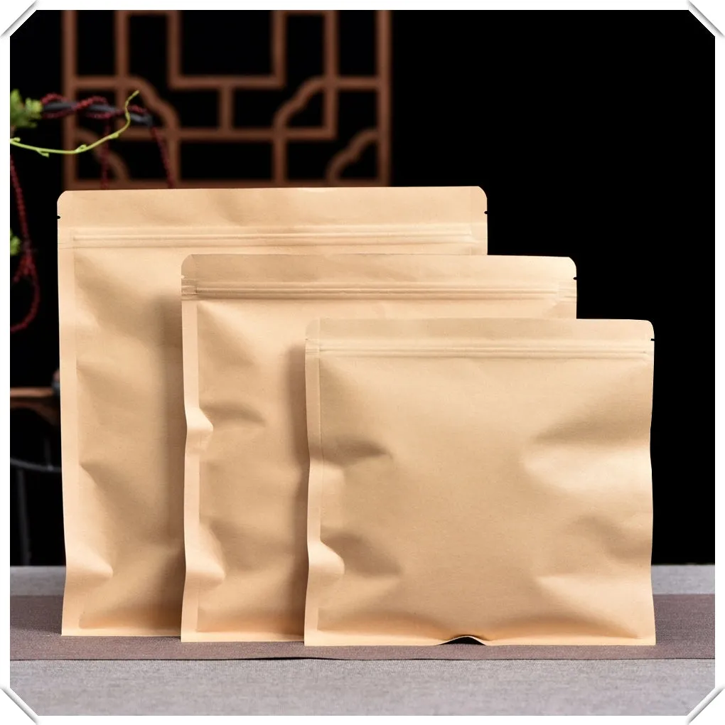 Kraft Mylar Square Bags for Pu-erh Tea Cakes
