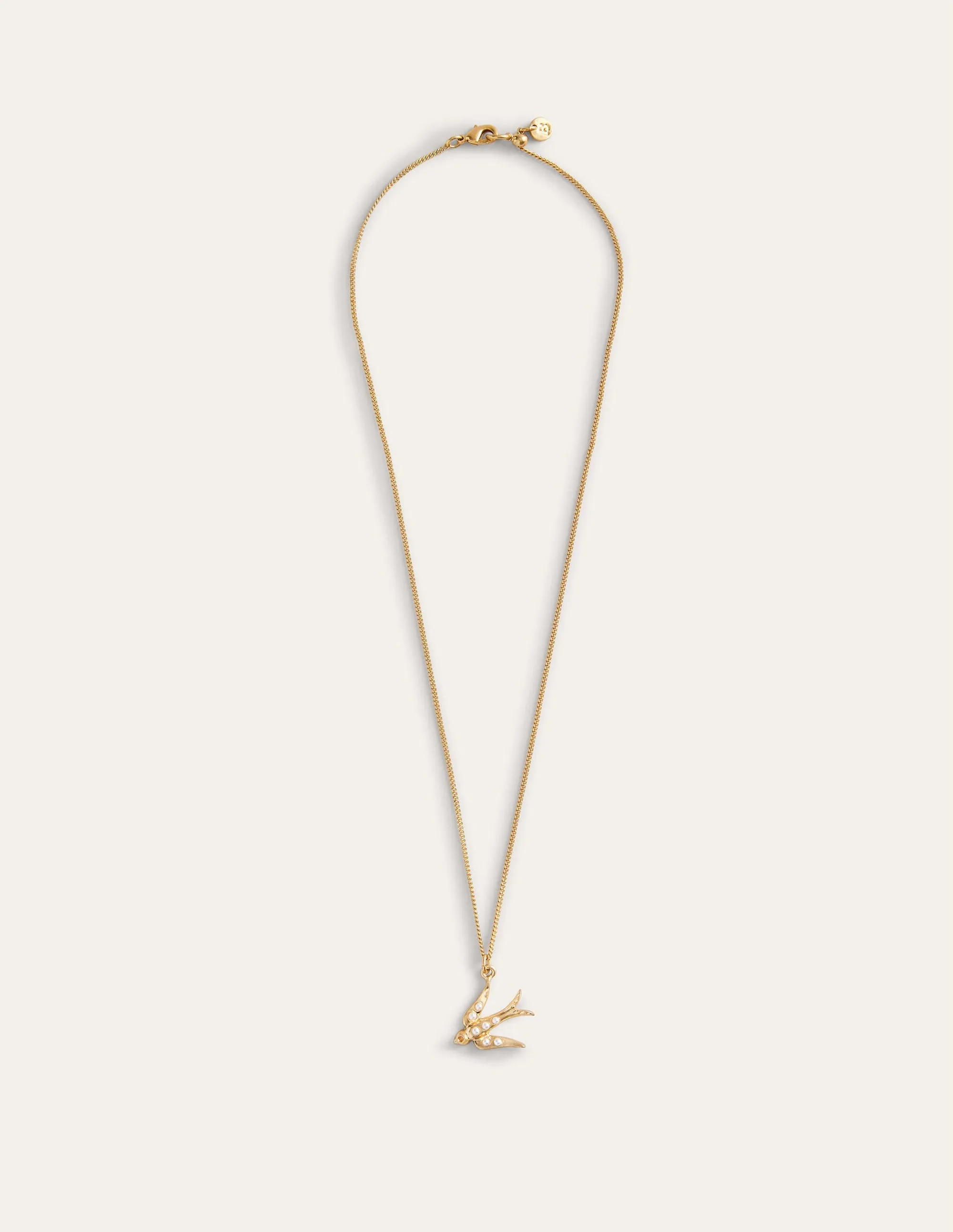 Layering Charm Necklace-Swallow