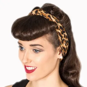 Leopard Print Vintage Headscarf