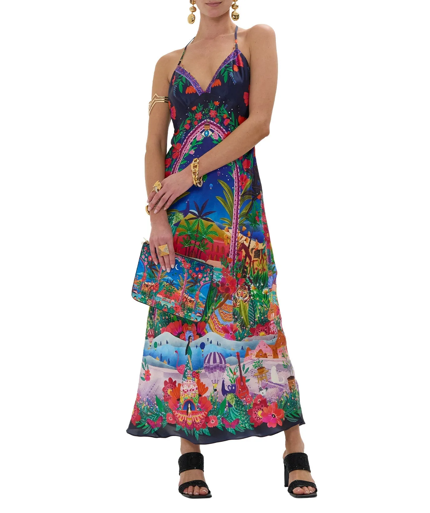 Midnight Muses Canvas Clutch
