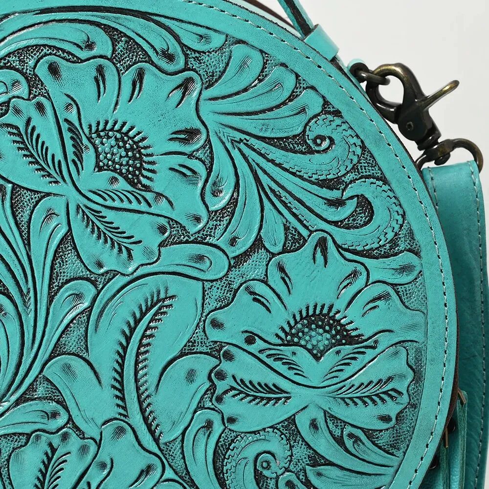 Mission Ridge Hand Tooled Leather Canteen Purse