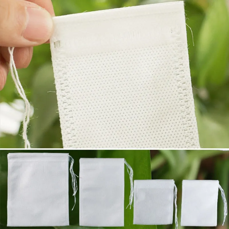 Multifunctional Filter Drawstring Bags for Herbs and Loose Tea