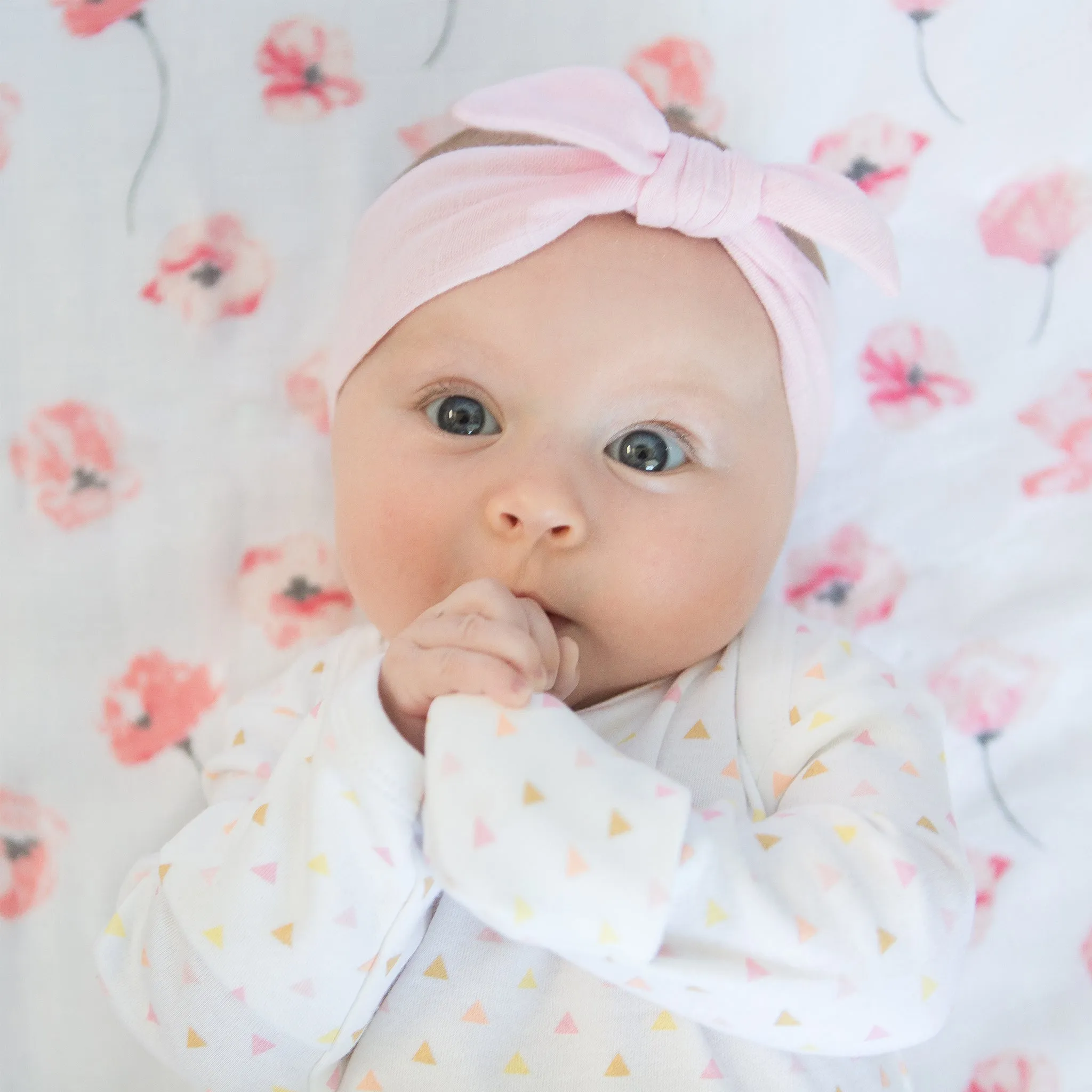 Muslin Headband - Solid Pastel Pink