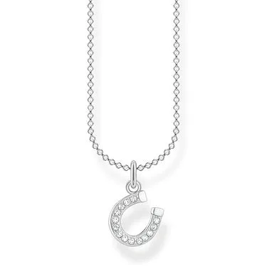 Necklace Horshoe White Stones Silver | Thomas Sabo